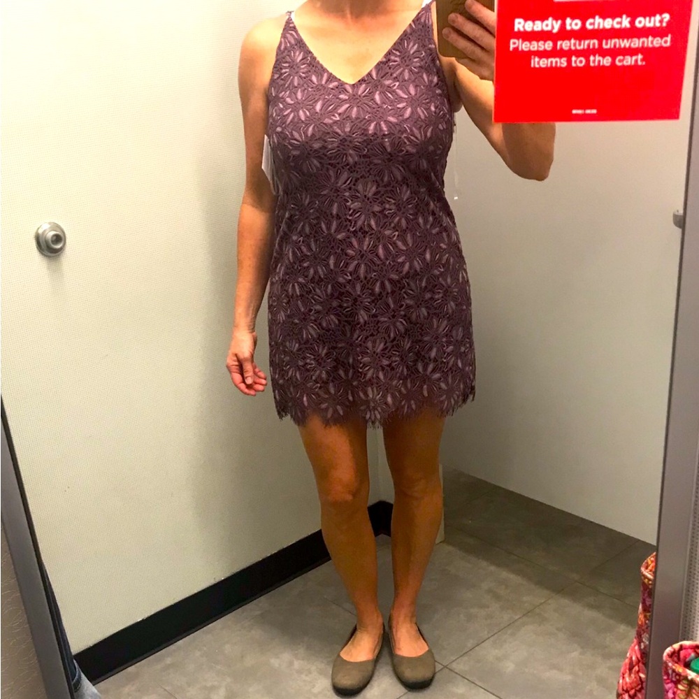 Speechless medium purple lace dress